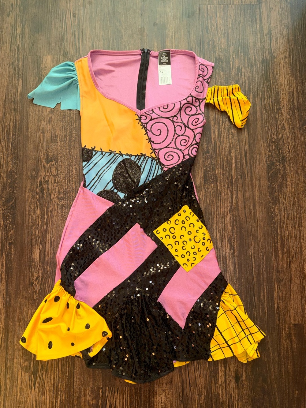 Disney women Sally Nightmare before Christmas Dress Costume Small (4-6)